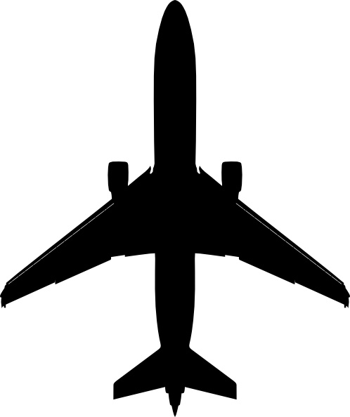 498x594 Boeing Plane Silhouette Clip Art Free Vector In Open Office