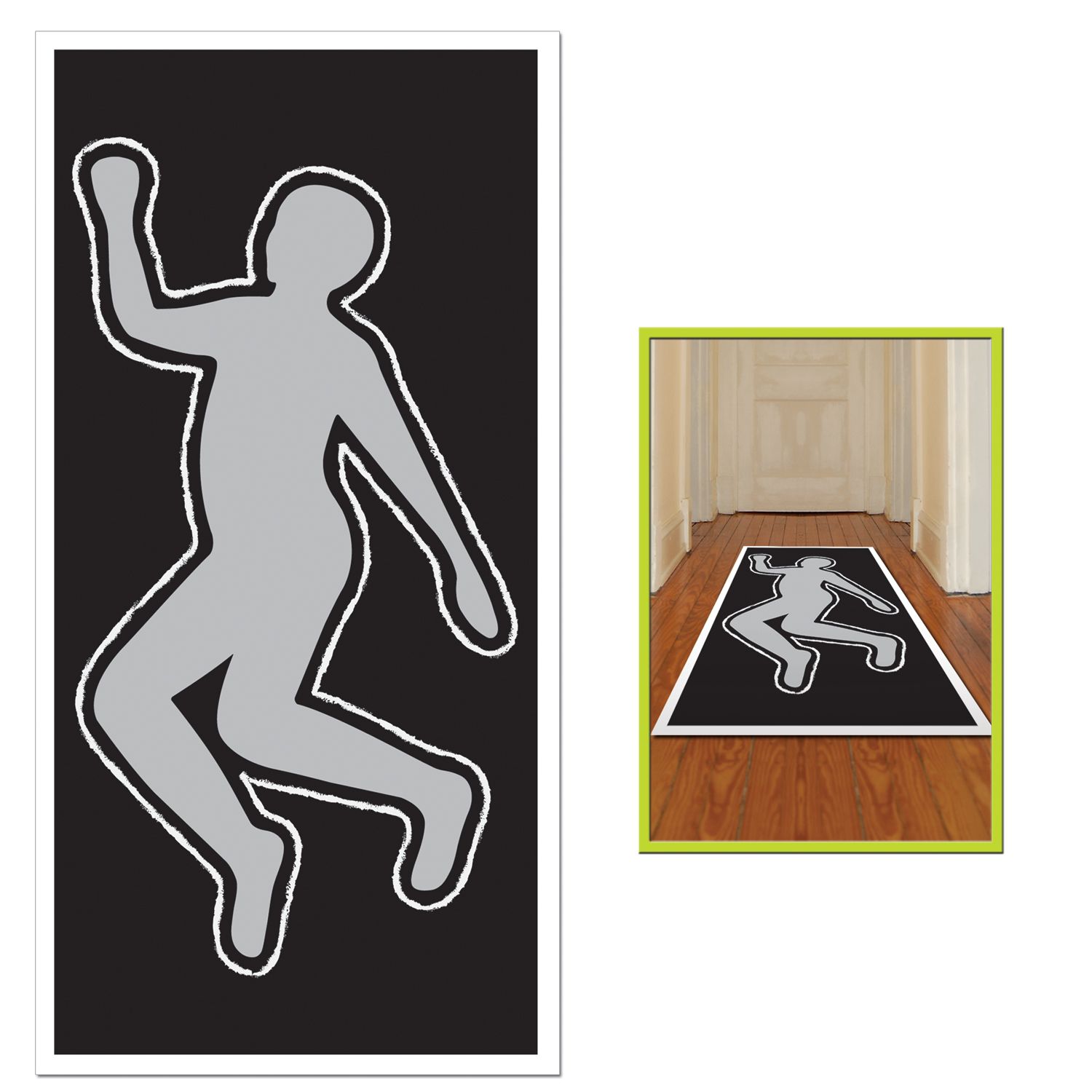 1500x1500 Party Scene Investigation Body Silhouette (1). This Novelty