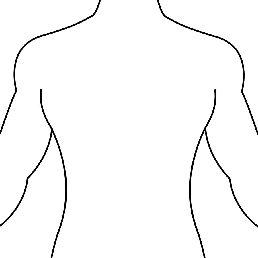 Body Silhouette Outline at GetDrawings | Free download