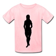 190x190 Female Bodybuilder Silhouette By Martmel Bus Spreadshirt
