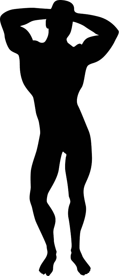 Bodybuilder Silhouette at GetDrawings | Free download