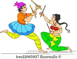 255x194 Art Print Of Garba Indian Dance Barewalls Posters Amp Prints