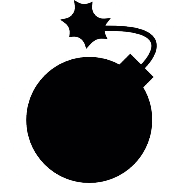 Bomb Silhouette at GetDrawings | Free download