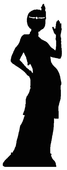 268x679 Flapper Girl Silhouette