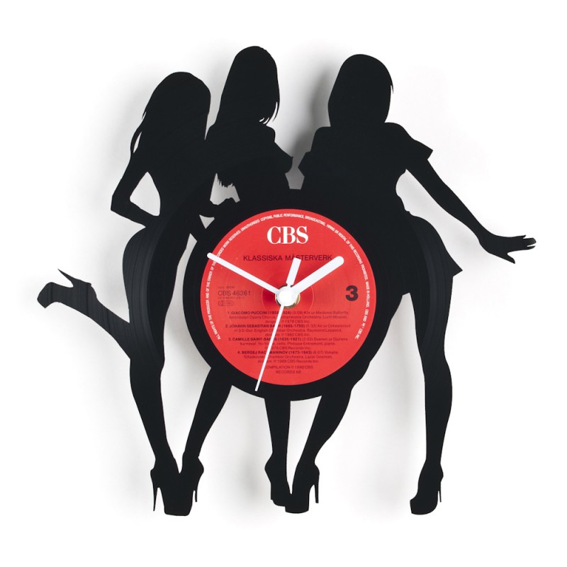 800x800 Bond Girls, Wall Clock