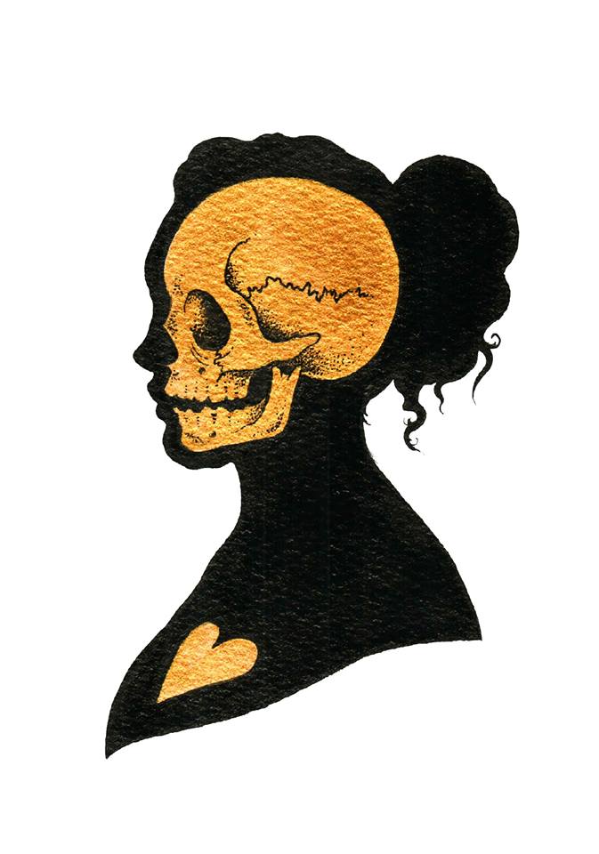 673x960 Lozzy Bones Tower Of Love Death Silhouette Art Macabre Drawing