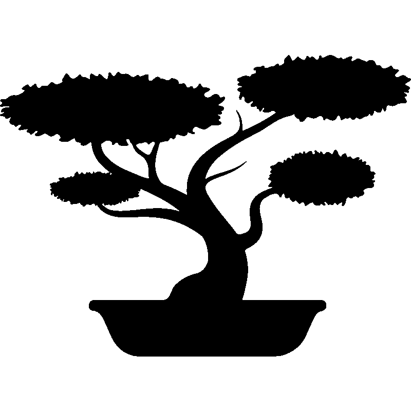 800x800 Sticker Bonsai Accueillant