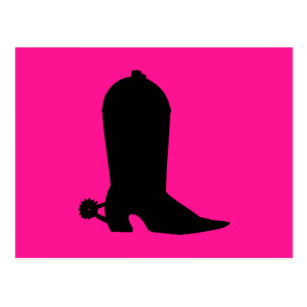 307x307 Cowgirl Silhouette Postcards Zazzle