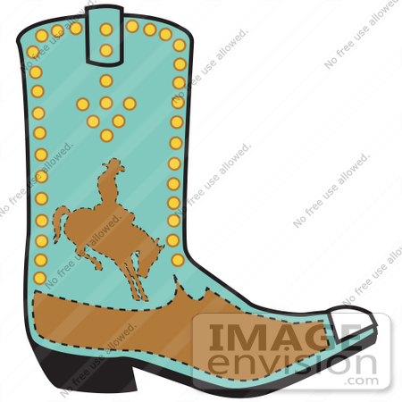 450x450 Royalty Free Cartoon Cliprt Turquoisend Brown Boot