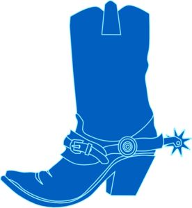 276x300 Western Boots Silhouette Image