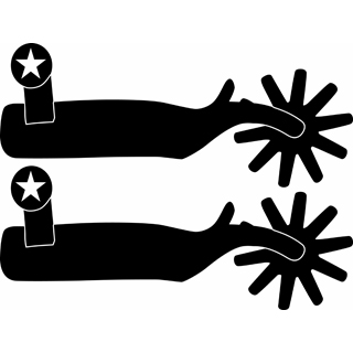 320x320 Cowboy Boot Silhouette Clip Art