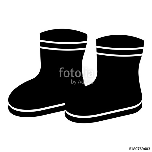 500x500 Winter Boots Silhouette Stock Image And Royalty Free Vector Files
