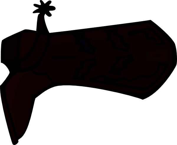 600x493 Boot Silhouette Clip Art