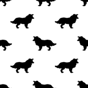 173x173 Border Collie Silhouette