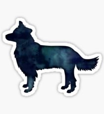 210x230 Border Collie Silhouette Stickers Redbubble
