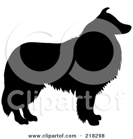 450x470 Royalty Free (Rf) Dog Silhouette Clipart, Illustrations, Vector