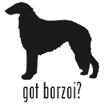 150x150 Borzoi Dog Decal Sticker