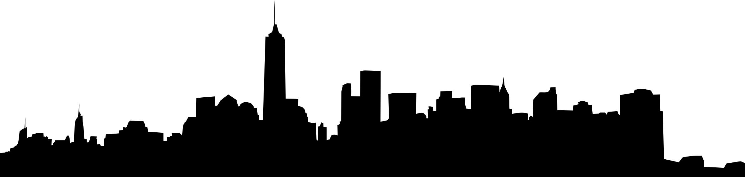 2400x571 Generic Cityscape Silhouette 4 Icons Png