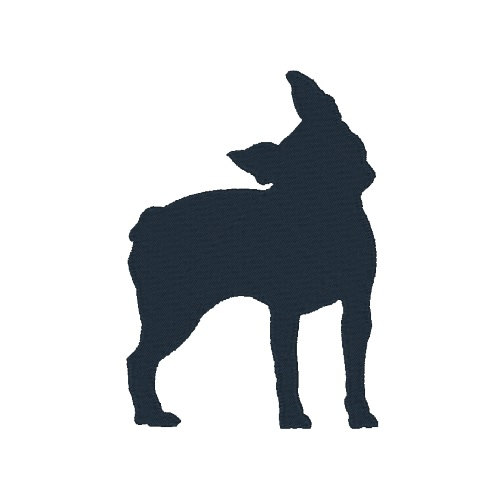 500x500 Boston Terrier Silhouette Machine Embroidery Design Embroidery