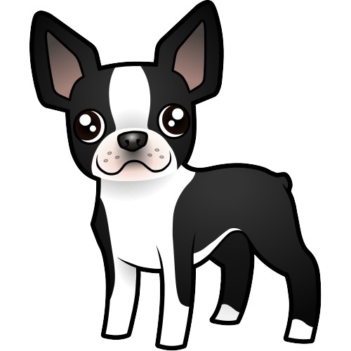 500x500 Boston Terrier Clipart Free