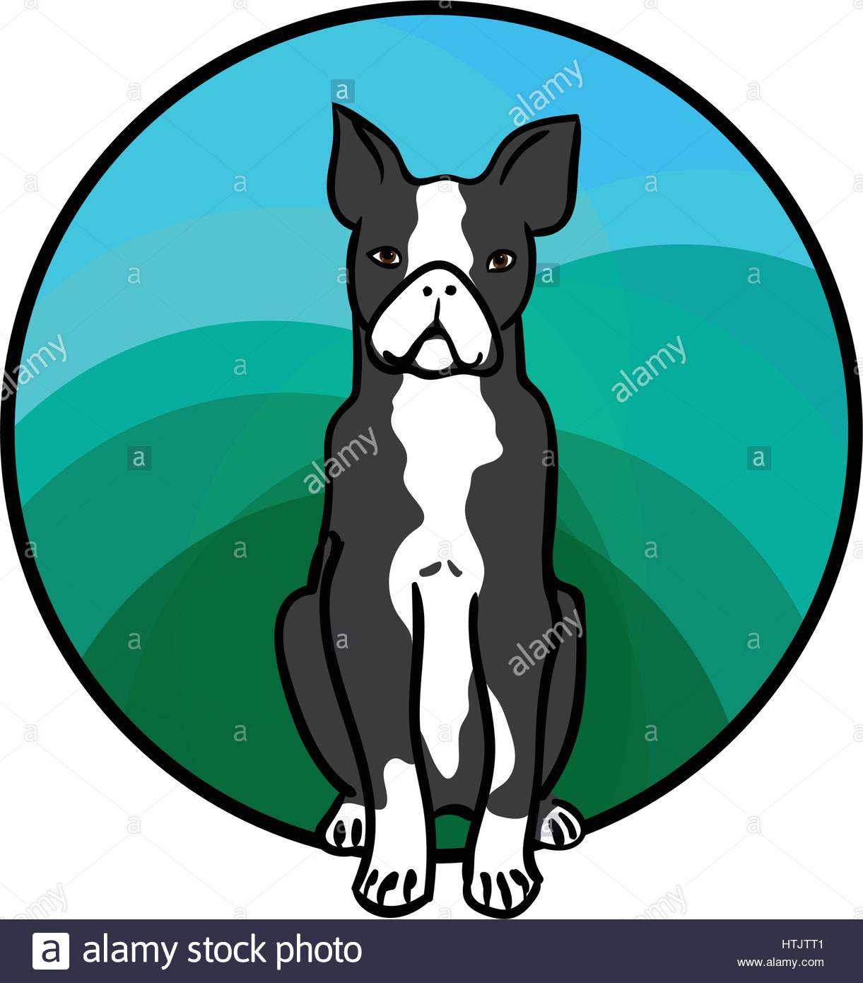 Boston Terrier Silhouette Vector At Getdrawings Free Download