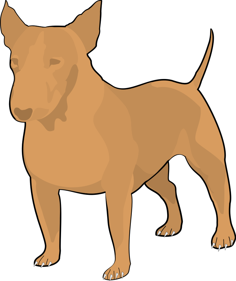 754x900 Bull Terrier Cartoon