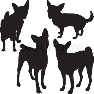 320x320 Set Of Silhouettes Of Dogs Schnauzer, Terrier, Scottish Terrier