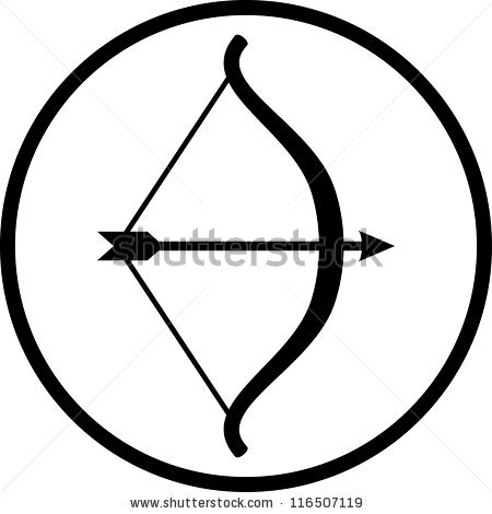 450x470 Simple Clipart Bow And Arrow