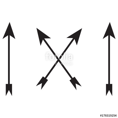 500x500 Bow Arrows Silhouette Stock Image And Royalty Free Vector Files