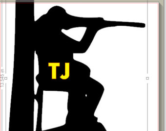 340x270 Deer Hunting Vinyl Decal Bow Hunting Car Decal Buck Decal