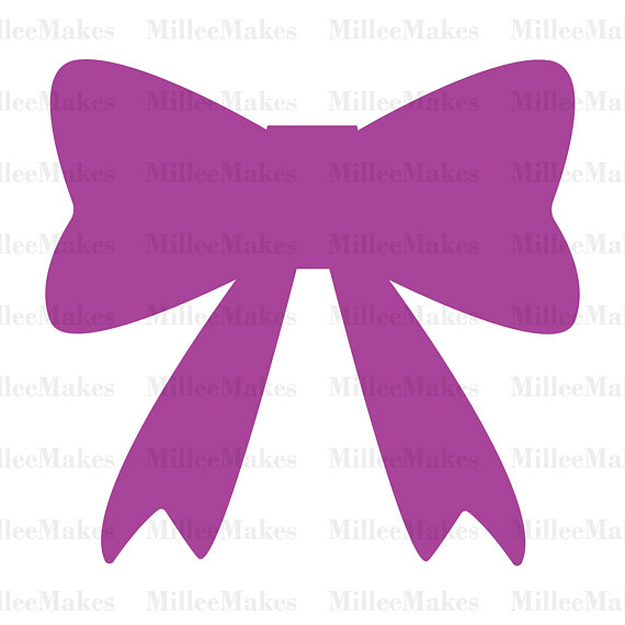 570x570 Cute Bow Vector, Bow Silhouette Svg, Bow Clipart, Htv, Vinyl
