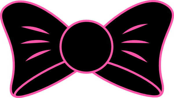 600x338 Black Bow 2 Clip Art