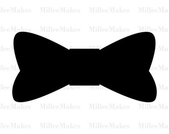 340x270 Bow Tie Silhouette Etsy