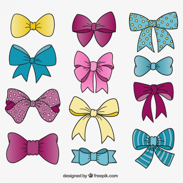 626x626 Cute Bow Ties Vector Premium Download