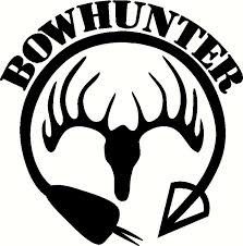 223x226 Bow Hunter 4x4 Vinyl Decal With Deer Skull And Arrow. By Amavinyl