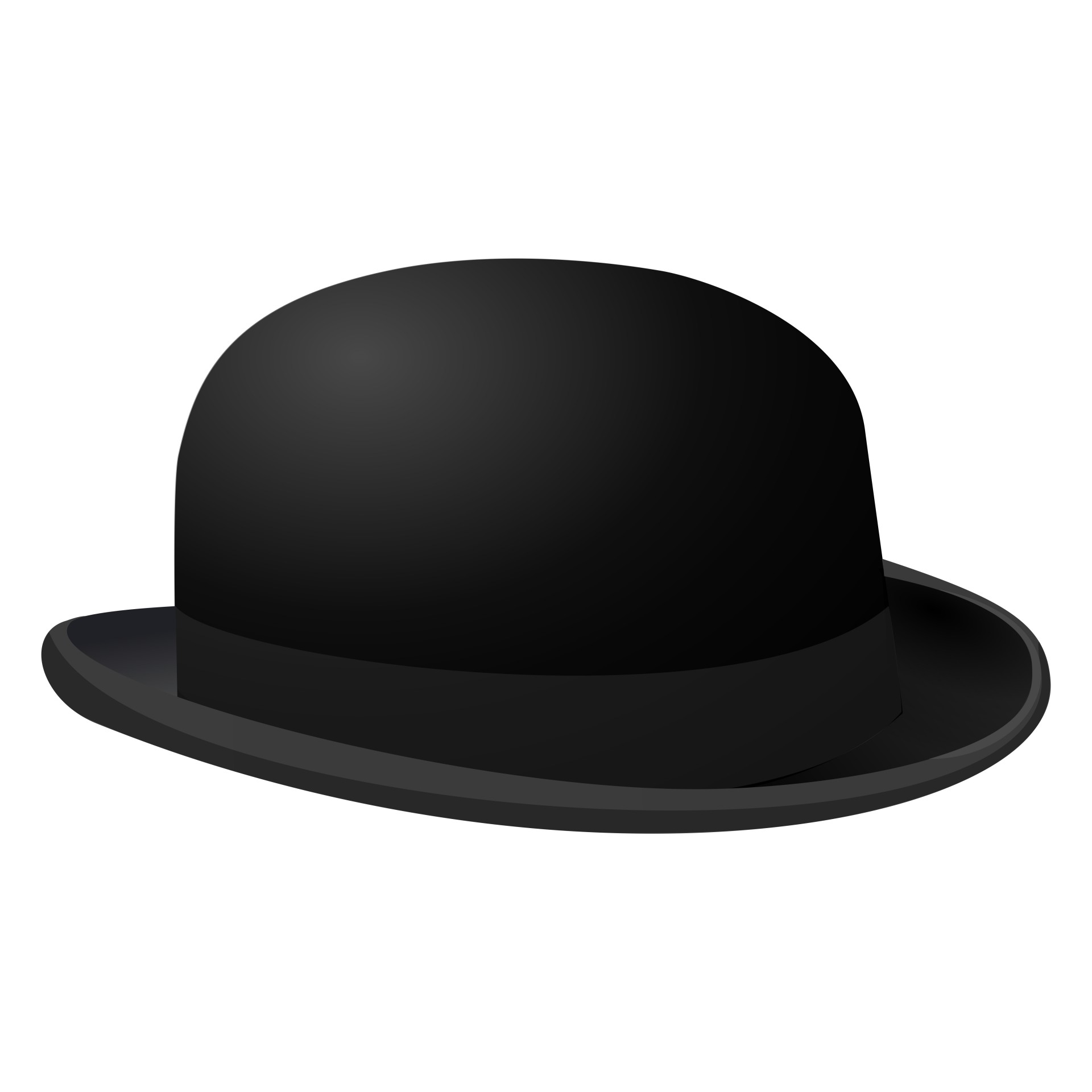 1920x1920 Silhouette Symbol Of Bowler Hat Free Stock Photo