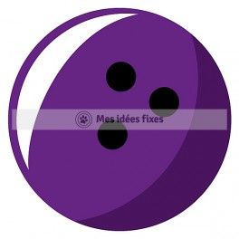 264x264 Bowling Ball Silhouette Cut File Sports