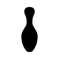200x200 Bowling Pin Vector Image