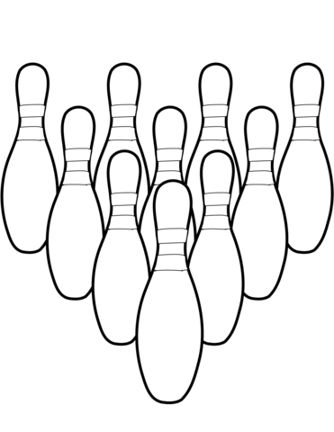 371x480 Ten Bowling Pins Coloring Page Free Printable Coloring Pages