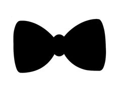 Bowtie Silhouette at GetDrawings | Free download