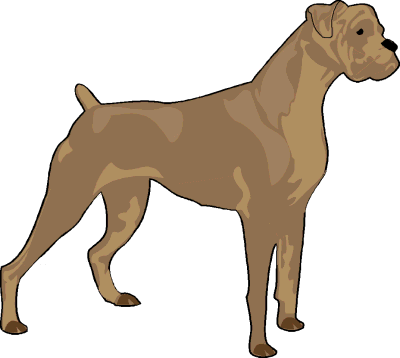 400x358 Image Of Boxer Dog Clipart