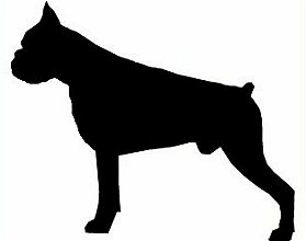 279x220 Boxer Dog Silhouette Clipart Collection