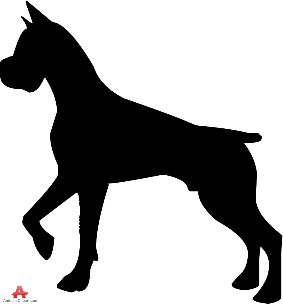 930x999 Boxer Dog Animal Silhouette Free Clipart Design Download