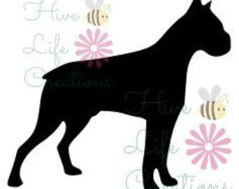 340x270 Boxer Silhouette Etsy