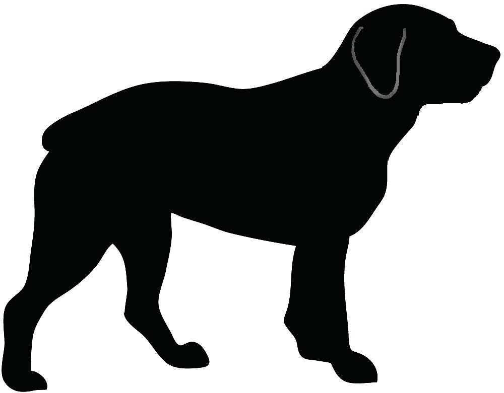 1000x781 Dog Head Silhouette Boxer Dog Head Silhouette
