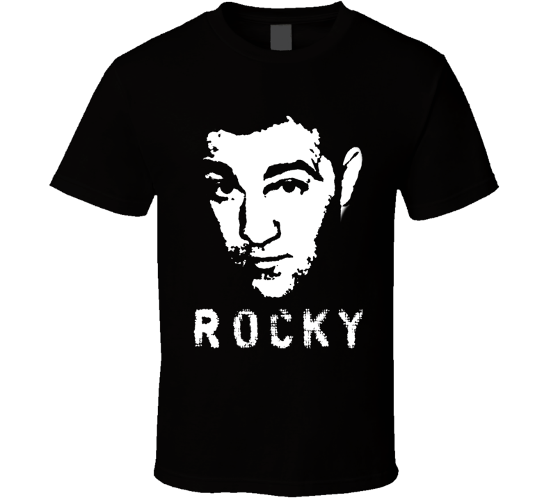 792x719 Rocky Marciano Professional Boxer Big Head Silhouette Boxing T Shirt