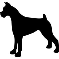 236x236 Dog Head Silhouette