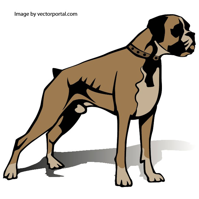 660x660 Boxer Dog Free Vector