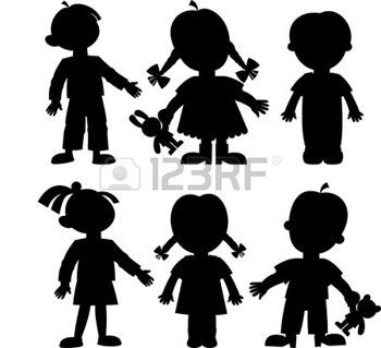 350x319 Silhouette Enfant Enfants Illustration Silhouettes
