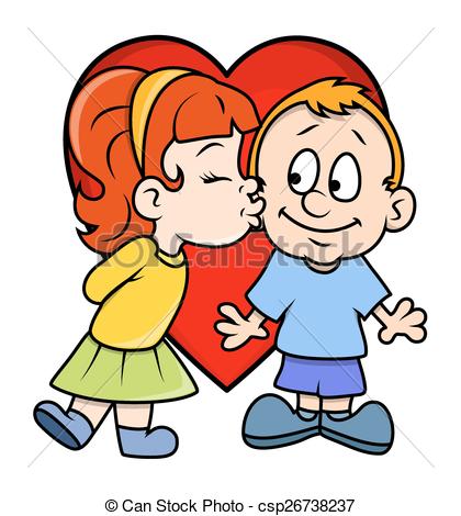 420x470 Boy And Girl Kissing Cartoon Collection
